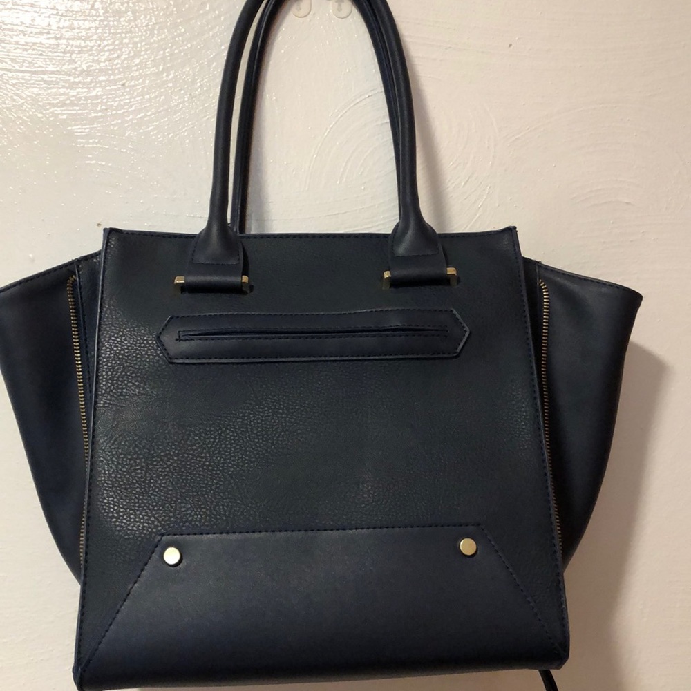 Merona Navy Large Satchel Bag